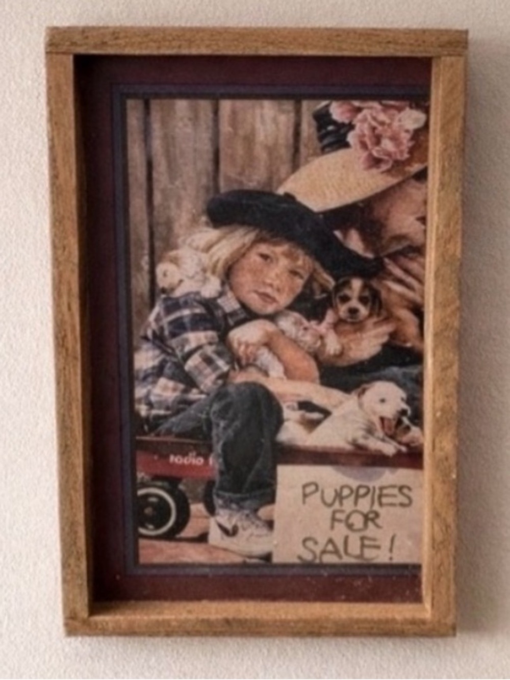 Wooden puppies picture